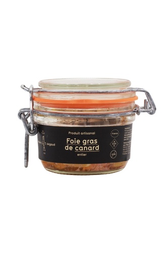 MAISON ARGAUD FOIE GRAS DE CANARD ENTIER BOCAL STERILISE 180g CANARD ISSU LR